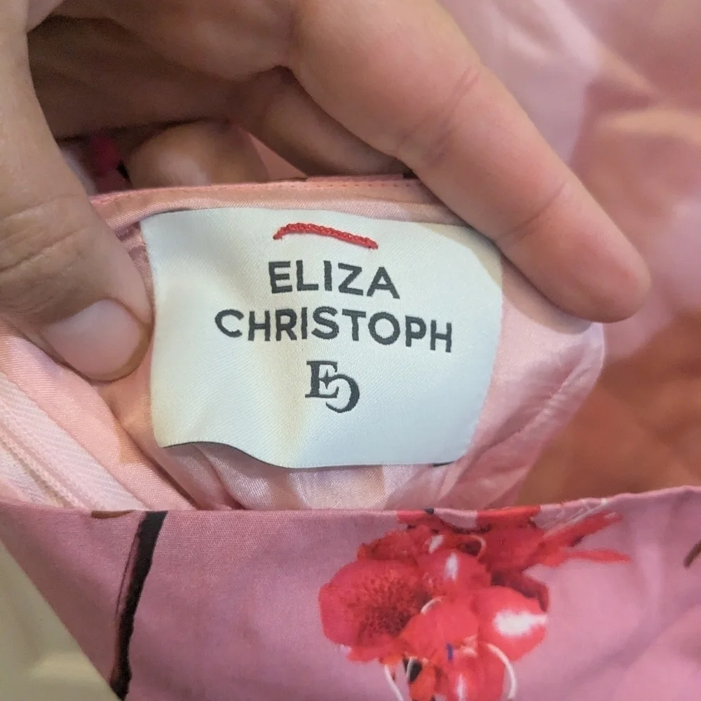 Eliza Christoph Kerubo Open Back Floral Midi Dress - Picture 6 of 8